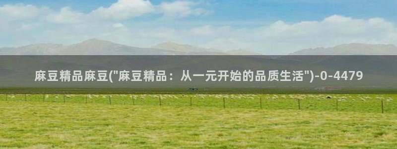 国产麻豆专区：麻豆精品麻豆(\